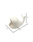 Hoogii Adorable Little Ceramic Whale Jewelry Ring Holder,Engagement Ring and Wedding Ring Display Holder Stand