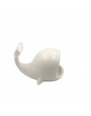 Hoogii Adorable Little Ceramic Whale Jewelry Ring Holder,Engagement Ring and Wedding Ring Display Holder Stand